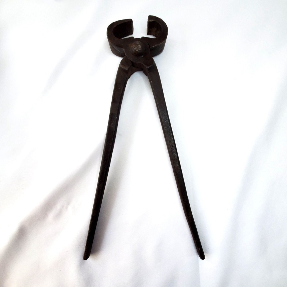Vintage Rustic Farrier Nippers Pliers Blacksmith Hand Tool 13" Pincer Tongs